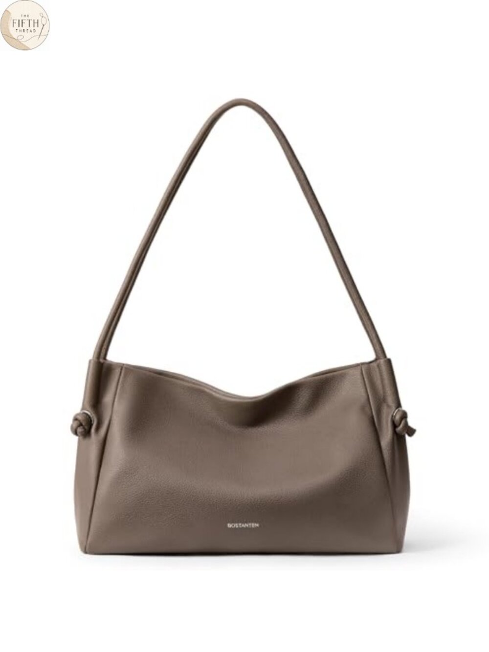 Pebbled Vegan Leather Shoulder Bag Soft Hobo Handbag Multi-Pocket